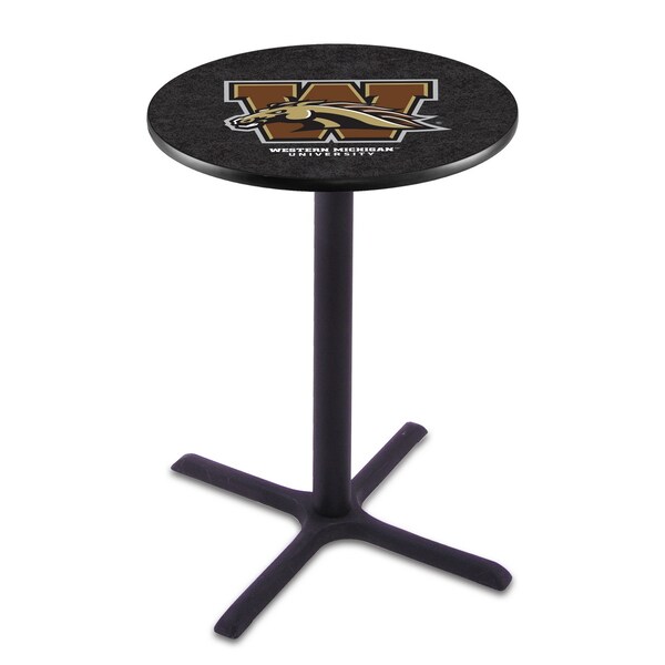 Holland Bar Stool Co. 36" Blk Wrinkle Western Michigan Pub Table L211B3628WestMI